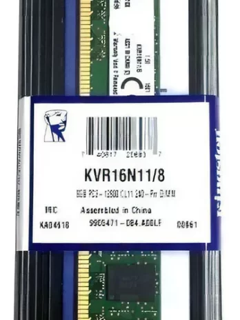 Memória PC Ddr3 8GB Kingston 1600mhz Pc3 12800 KVR16N11/8