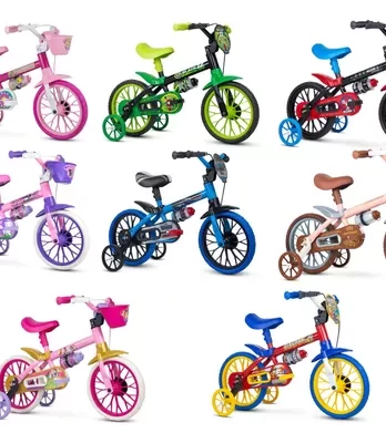 Bicicleta Infantil Nathor Aro 12 Com Rodas De Treinamento