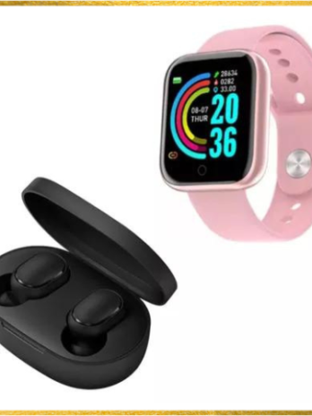 Kit Smartwatch + Fone De Ouvido Sem Fio