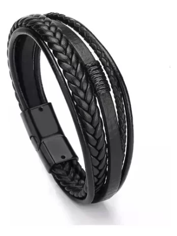 Pulseira Masculina Couro